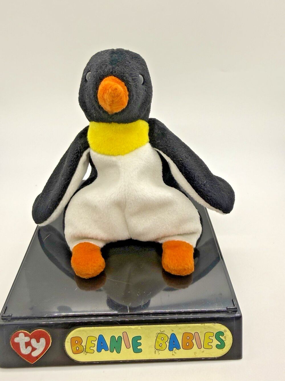 1995 Ty Beanie Baby Waddle Penguin PVC Pellets w/8 Errors Tag Plush Rare Vintage